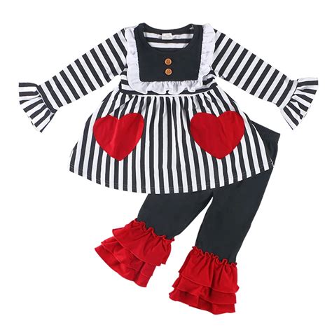 Wholesale Childrens Boutique Clothing Set Girls Multi Layers Ruffles