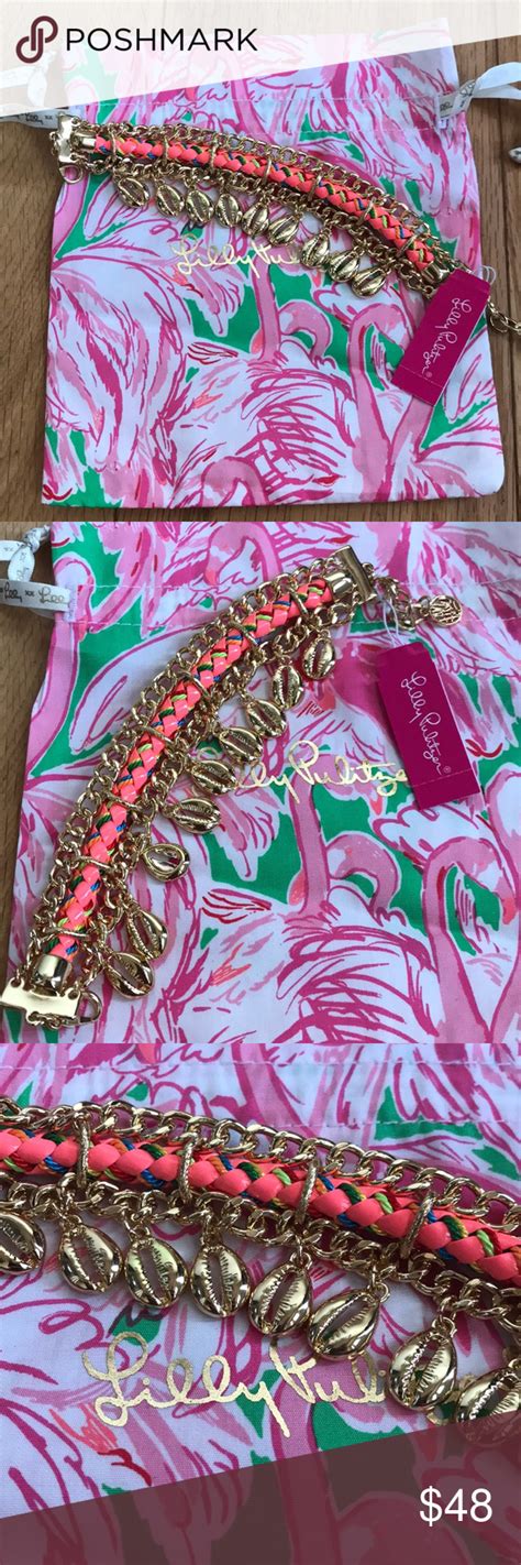 Lilly Pulitzer Sparkling Sands Bracelet In Solid Lilly Pulitzer