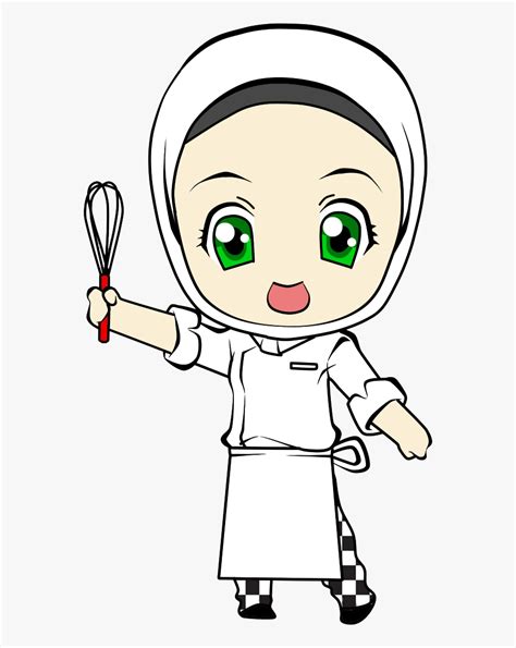 Learning how to spoil the taste, literally.do visit our tinkle app at: Transparent Hijab Clipart - Girl Chef Cartoon Png , Free ...