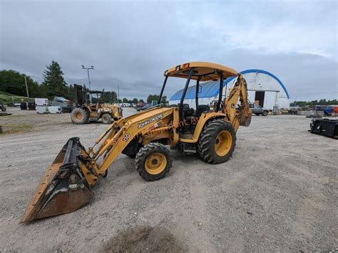 John Deere 110tlb Loader Backhoe Live And Online Auctions On