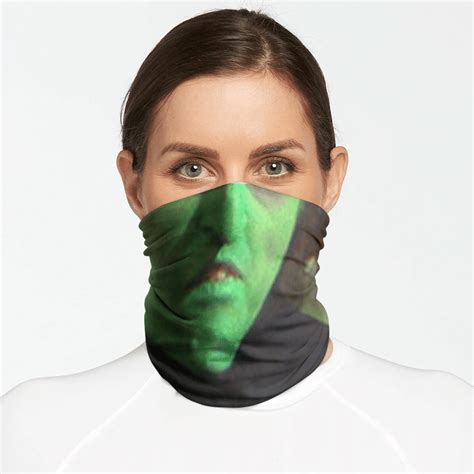 Wicked Witch Face Mask Neck Gaiter Q Finder Trending Design T Shirt