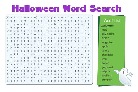 6 Best Images Of Easy Halloween Word Search Printable