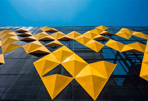 India Art N Design Inditerrain Origami Inspired Façade