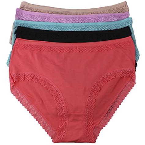 womens plus size sexy lace panties 5 pack assorted color lacy brief underwear large