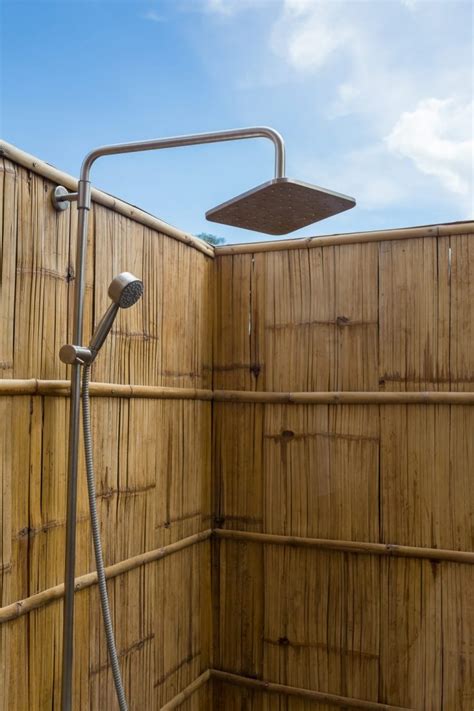 Bamboo Enclosure From Outdoor Shower Company The Greener Living Blog