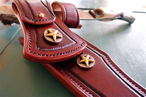 Handmade Custom Leather Knife Sheath By Strong Horse Leather