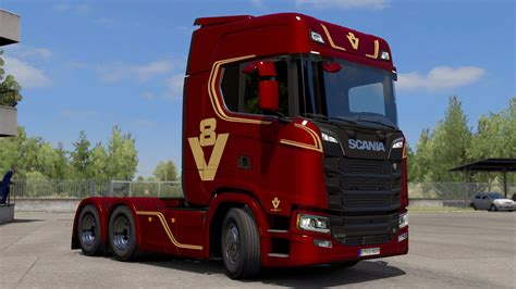 Scania S V8 50th Anniversary Limited Edition Skin V10 Ets 2 Mods