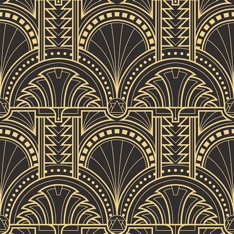 Premium Vector Abstract Art Deco Seamless Modern Tiles Pattern