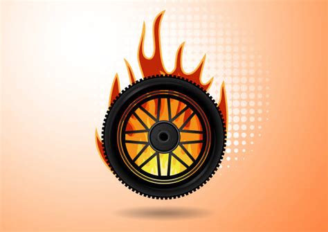 Car Burning Rubber Illustrations Royalty Free Vector Graphics And Clip