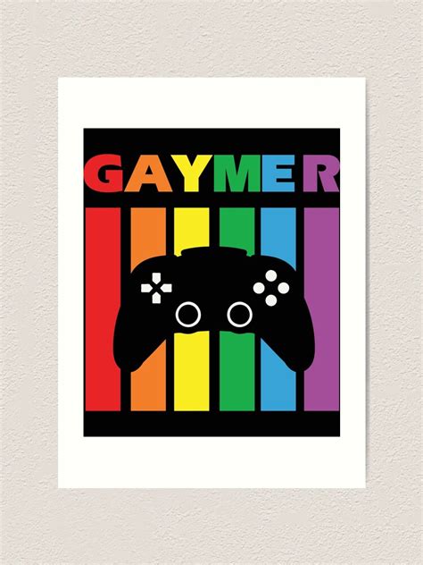 Gaymer Rainbow Lgbtq Pride Month 2022 Art Print For Sale By