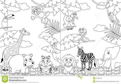 Make your world more colorful with printable coloring pages from crayola. Coloring African Landscapes 2 Stock Vector ...