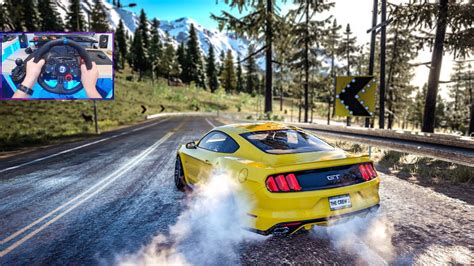 Ford Mustang Gt The Crew 2 Realistic Cruise And Drift With Logitech