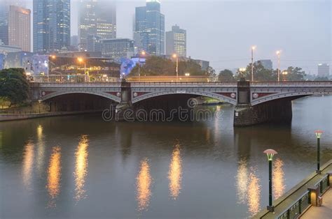 Princes Bridge Across Yarra River In Melbourne Stock Image Image Of
