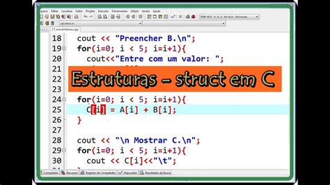 Linguagem C Estudo Das Estruturas Struct Youtube