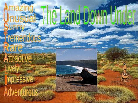 The Land Down Under презентація з англійської мови