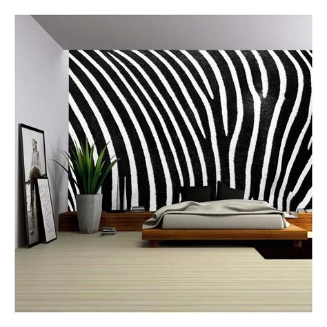 Wall26 Black And White Texture Of Zebra Skin Removable Wall Mural