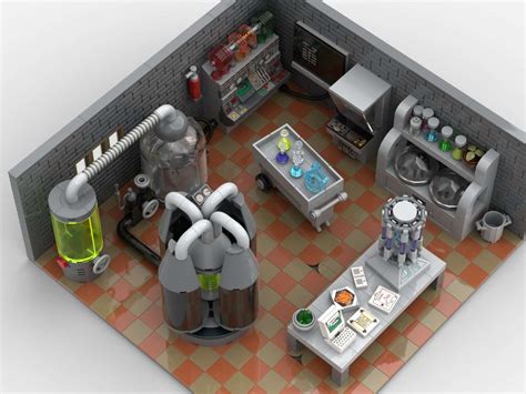 Lego Moc Scifi Laboratory By Silenfu Rebrickable Build With Lego