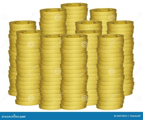 Piles Of Gold Coins Stock Photo Image Of Money Ripples 56913812