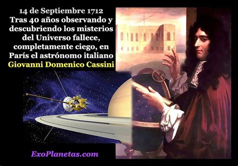 Se Conmemoran 300 Años Del Fallecimiento Del Astrónomo Cassini