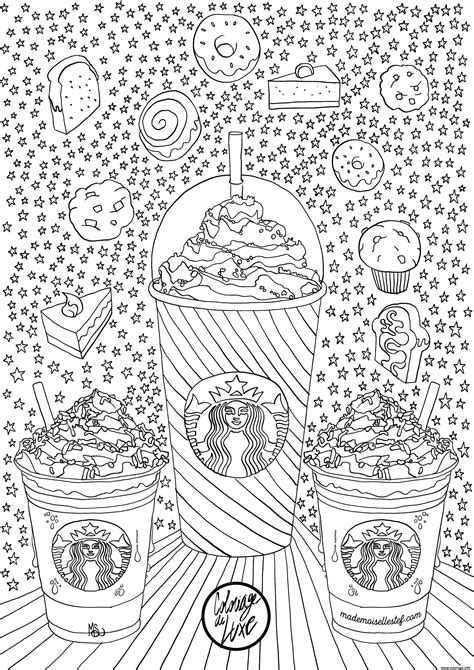 coloriage adulte starbucks par mademoiselle stef