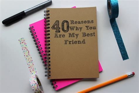 40 Reasons Why You Are My Best Friend 5 X 7 Journal