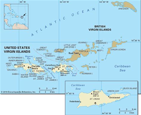 Virgin Islands Maps Facts And Geography Britannica