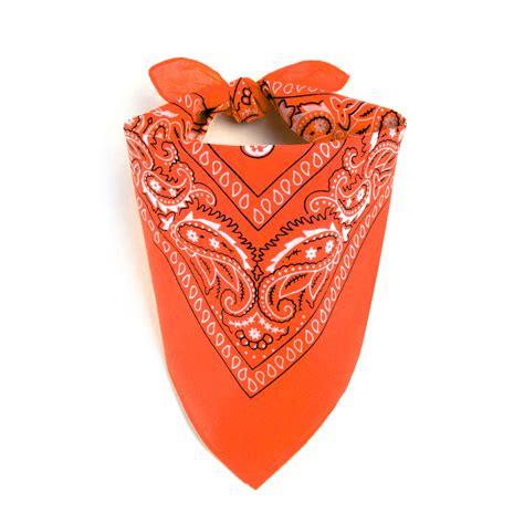 Le bandana un accessoire mythique blog sunflowers / un foulard de qualité bandana est. Bandana Orange