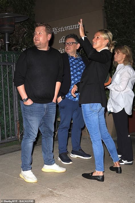 James Corden Cuts A Casual Figure As He Steps Out With Wife Julia And Pals For A Santa Monica