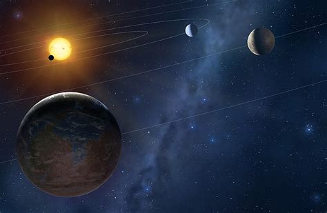 Hd Wallpaper Solar System Wallpaper Star Sun Planets Orbits