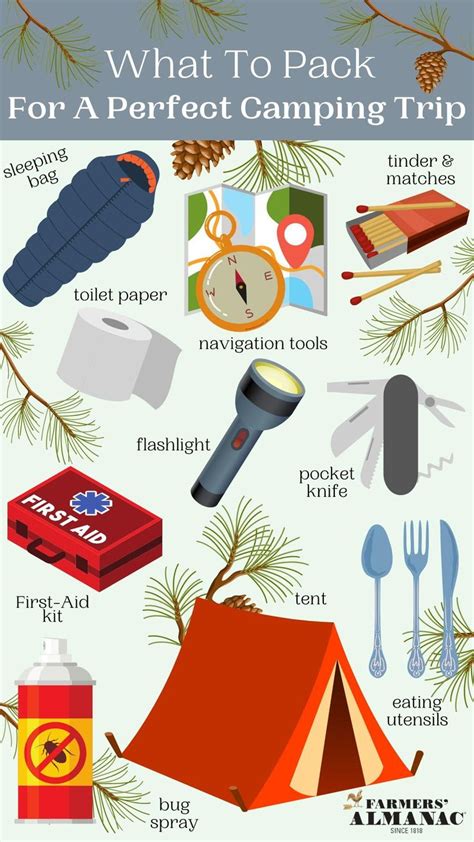 What To Pack For A Perfect Camping Trip Camping Camping Hacks