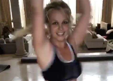 Britney Spears Strips To Sports Bra And Teeny Shorts For Erratic Freestyle Dance Daily Star