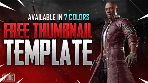 Pubg mobile is a popular game. FREE PUBG MOBILE THUMBNAIL TEMPLATE | Easy To Use ...