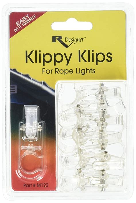 Klippy Klips Awning Light Clips For Multi Use Or Rope Lights Pack Of