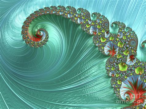 Ocean Spiral Digital Art By Elisabeth Lucas Fine Art America