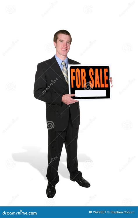 Business Man Selling Stock Image Image Of Happy Homeowner 2429857
