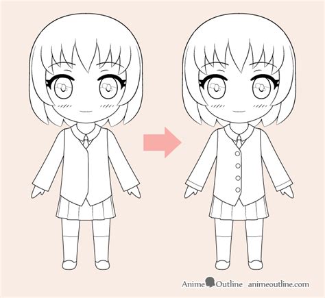 How To Draw Chibi Anime Character Step By Step Animeoutline