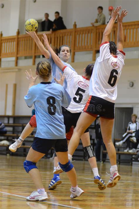 Handball 16 pc game is a sports game. Kaposvar - Kormend Handball Game Editorial Stock Photo ...