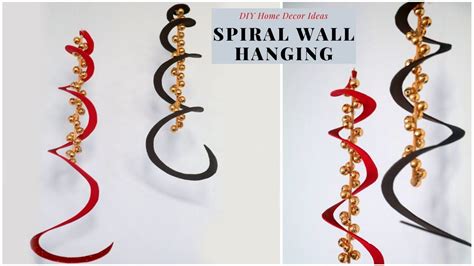 How To Make Spiral Wall Hanging Hanging Decorations For Christmas