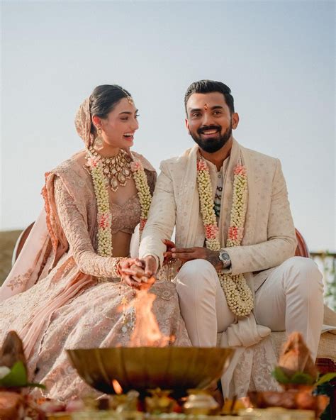 athiya shetty and kl rahul first wedding anniversary couple shared their unseen wedding moment