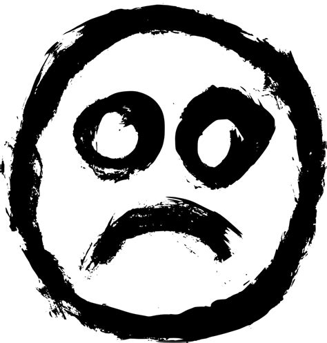 4 Grunge Smiley Happy Sad Icon Png Transparent