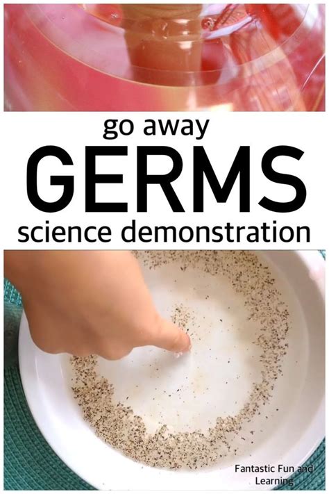 Make Germs Scatter Hand Washing Science Demonstration Science