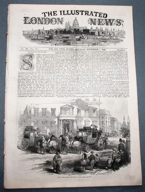 The Illustrated London News Vol Ix No 227 September 5 1846 By