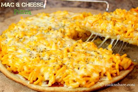 Macaroni And Cheese Pizza Mac N Cheese Pizza Food Mix In Cheese