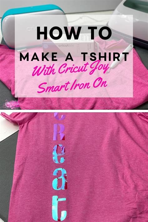 A Pink Shirt That Says How To Make A Tshirt With Cricut Joy On