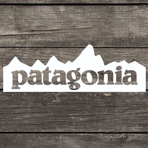 Patagonia Inspired Mountain Decal Made Of Premium Indooroutdoor Vinyl