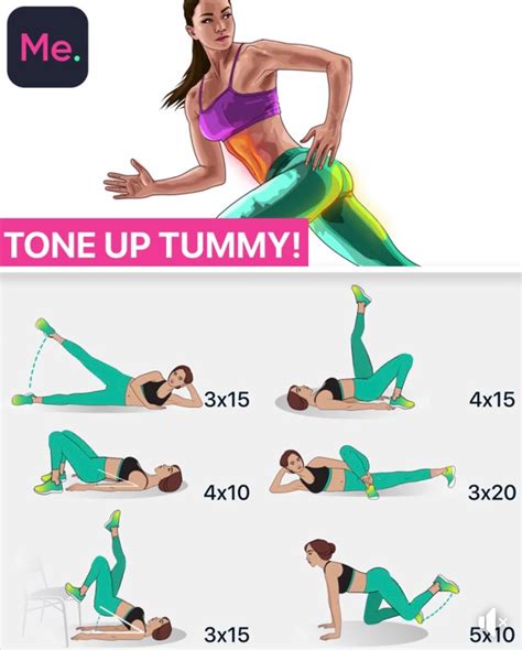 tone up your tummy with these at home workout exercises