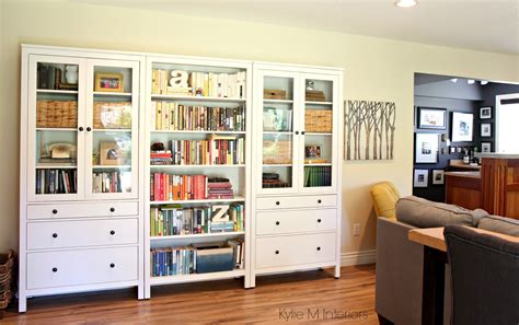 How To Decorate A Long Wall Ikea Hemnes Bookcase