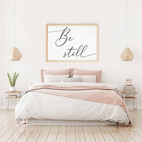Be Still Printablebedroom Decorabove Bed Artbe Still Posternursery