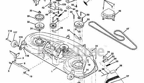 Craftsman 917.250510 - Craftsman Lawn Tractor MOWER DECK Parts Lookup