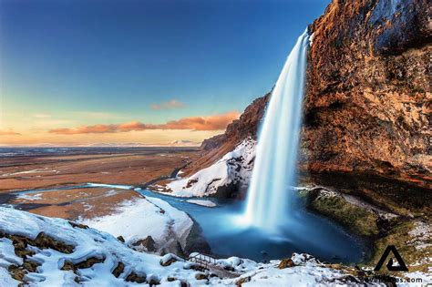 Seljalandsfoss Waterfall In Iceland